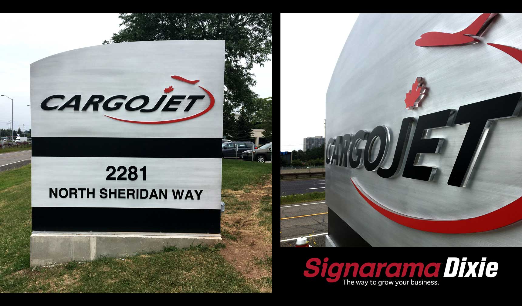 monument sign and pylon